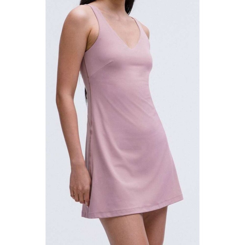 Lululemon Align Dress Size 6 With Built-In Bra & Shorts Nulu W1EIOS RSBL NWT